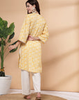 Women Abstract Printed Kurta And Palazzo Set