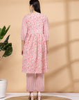 Women'S Ethnic Motif Printed Kurta And Palazzo Set