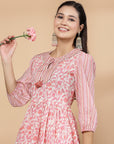 Women'S Ethnic Motif Printed Kurta And Palazzo Set