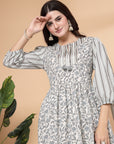 Women'S Ethnic Motif Printed Kurta And Palazzo Set