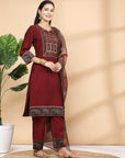 Women'S Modal Chanderi Kurta Set With Dupatta