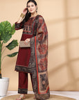 Women'S Modal Chanderi Kurta Set With Dupatta