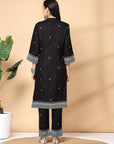 Women'S Khadi Printed A-Line Kurta And Palazzo Set