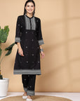 Women'S Khadi Printed A-Line Kurta And Palazzo Set