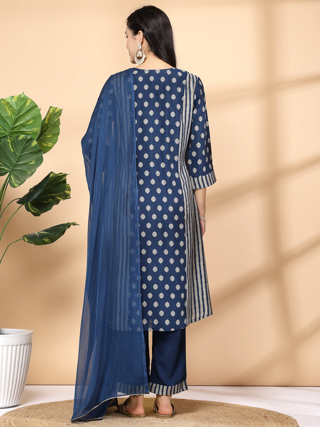 Women&#39;S Mix And Match Kurta And Palazzo Set With Dupatta