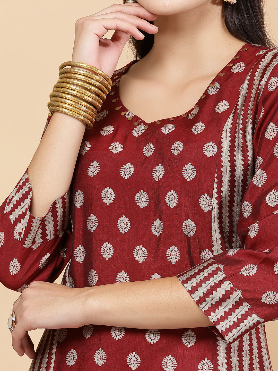 Women&#39;S Mix And Match Kurta And Palazzo Set With Dupatta