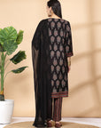 Modal Chanderi A-Line Kurta And Palazzo With Dupatta