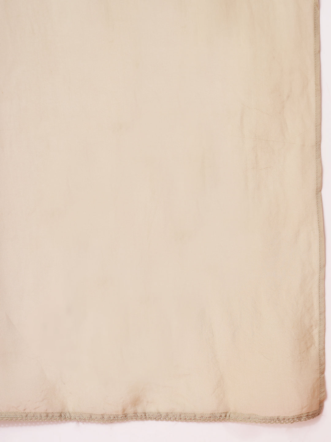Solid Straight Cotton Kurta Set with Embroidery &amp; Organza Dupatta