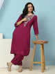 Cotton Kurta with Thread Embroidery & Matching Embroidered Salwar