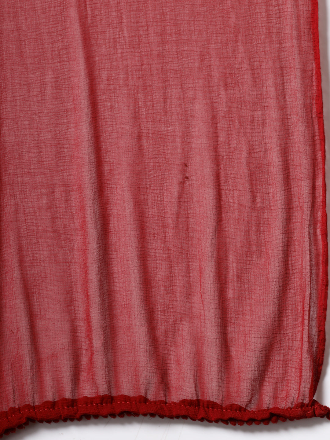 Ari Embroidered Cotton Linen Kurta Set with Lace-Edged Dupatta