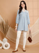 Solid Straight Rayon Slub Tunic