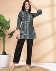 Nayam By Lakshita Women Printed Regular Kurti With Trousers