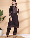 Women'S Abstract Printed A-Line Kurta And Palazzo Set