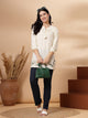 Solid A-Line Rayon Tunic with Smocking Detail
