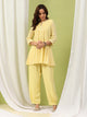 Solid A-Line Cotton Kurta Set with Embroidery & Afghani Salwar