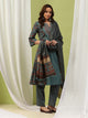 Floral Printed A-Line Cotton Kurta Set with Embroidery & Cotton Dupatta