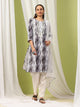 Solid Straight Kurta Set with Embroidery & Mirror Work Dupatta