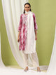 Solid Straight Kurta Set with Embroidery & Mirror Work Dupatta